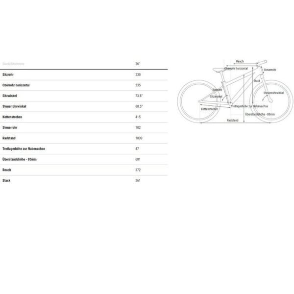 Cube Acid 260 Disc - 2025 - 26 Zoll - Diamant – Bild 2
