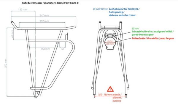 Tubus Cosmo Gepäckträger 26"-28" – Bild 2